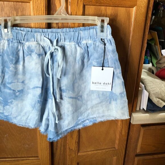 NWT Bella Dahl Linen Tie Dye Frayed Shorts - XS - Picture 4 of 10